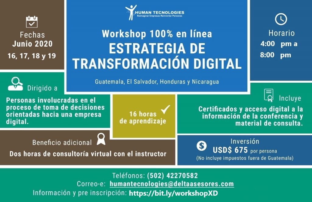 Se tiene como finalidad el desarrollo de la capacidad gerencial, que faculte al asistente en el diseño e implementación de estrategias que permitan avanzar hacia la digitalización de sus productos, procesos y la relación con los clientes, y eventualmente participar de plataformas digitales modificando o complementando su modelo de negocio.